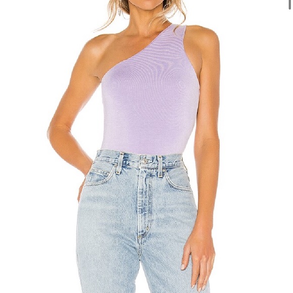 superdown Tops - Revolve | Devonne One Shoulder Bodysuit in Lavender